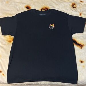 The Hundreds Black Tee with Iconic Bomb Graphic
